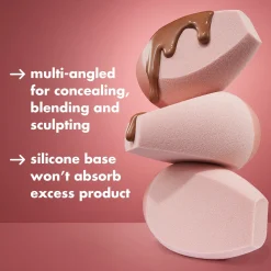 Halo Glow Angled Silicone Face Sponge
