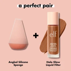 Halo Glow Angled Silicone Face Sponge