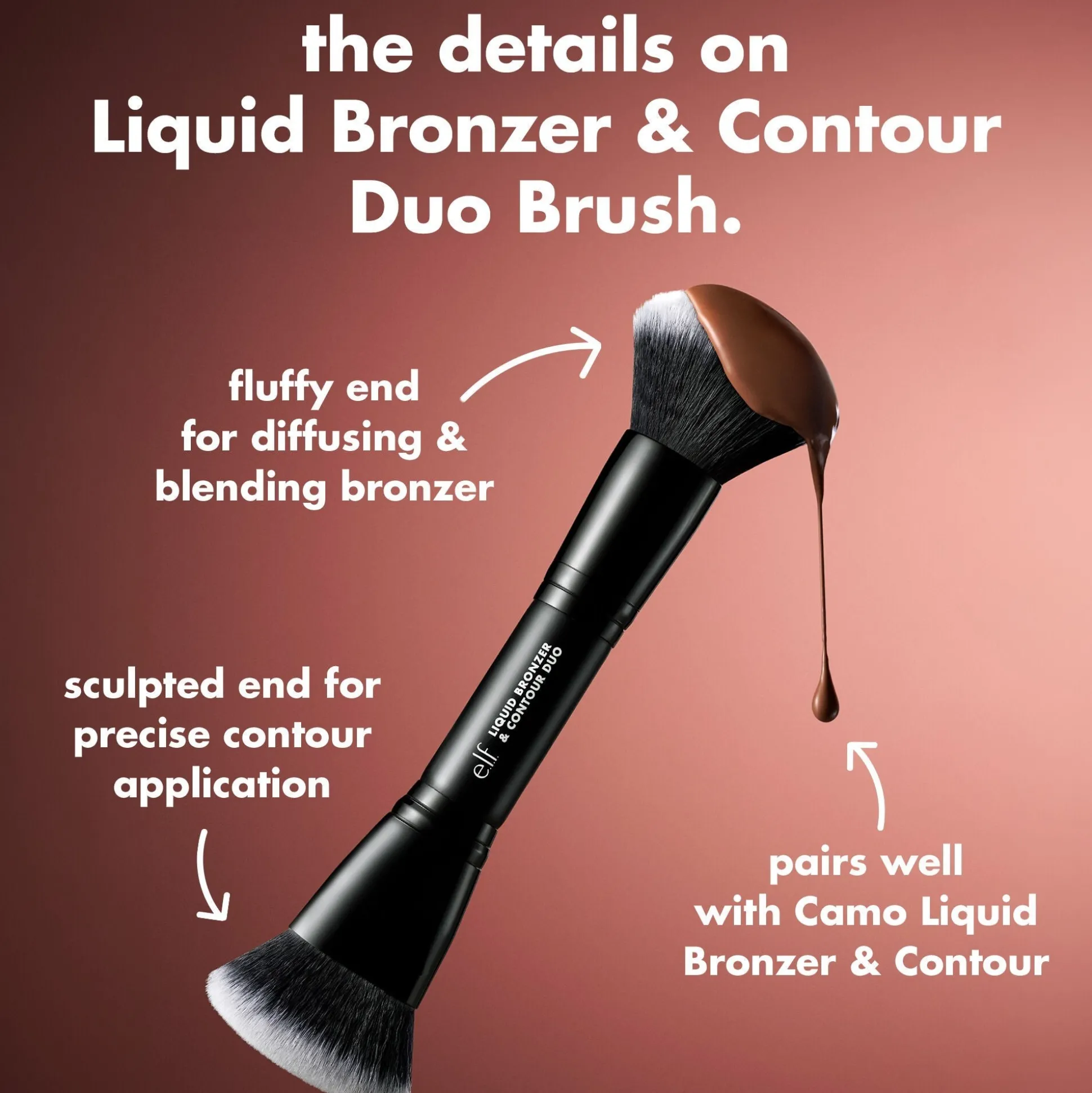 Liquid Bronzer & Contour Duo Brush