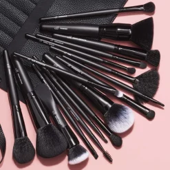 17-Piece Ultimate Makeup Brush Set & Travel Roll