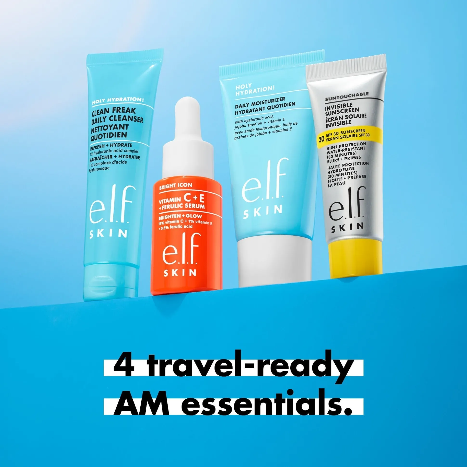 Wake the e.l.f. Up Skincare Kit